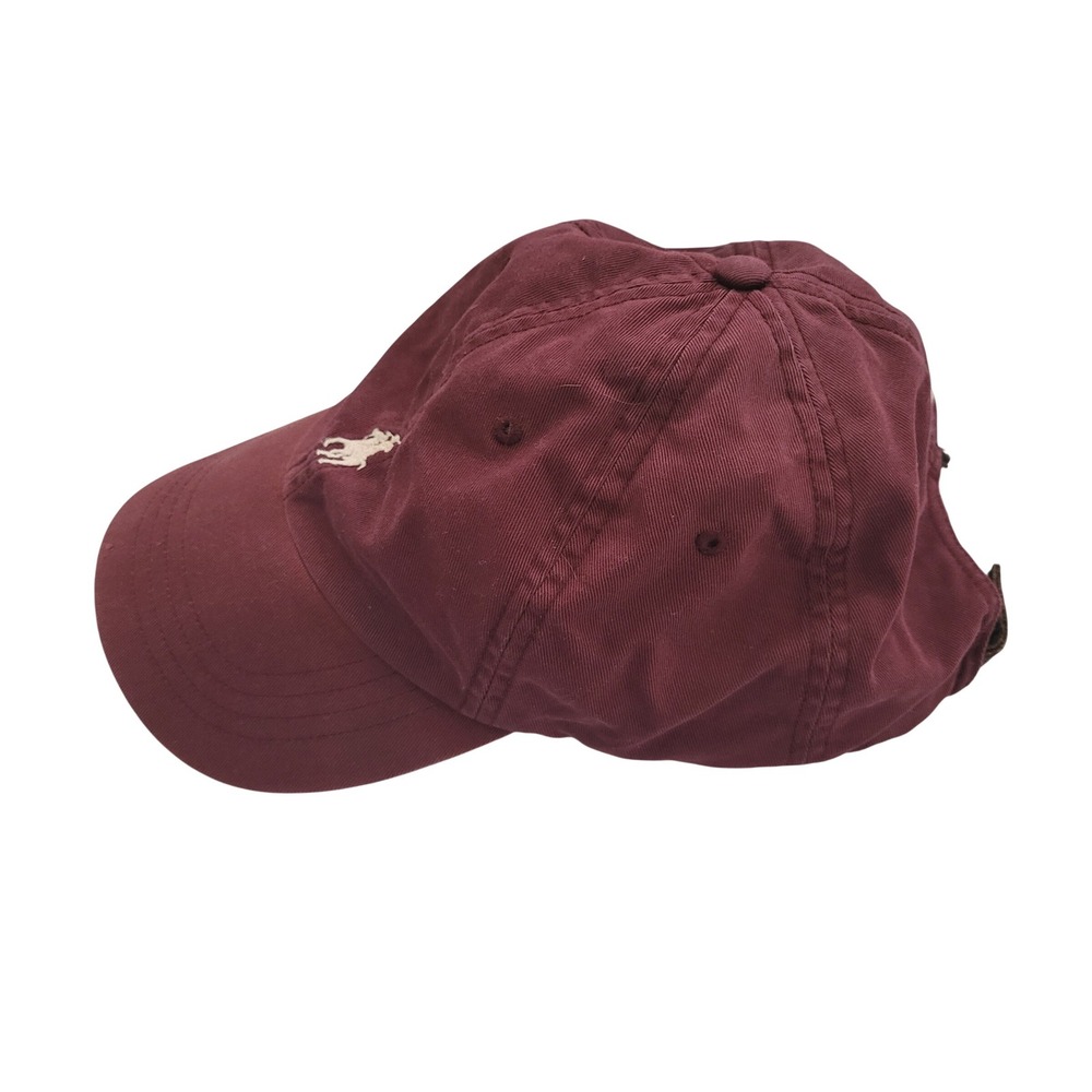Polo by Ralph Lauren Burgundy Polo Pony Baseball Cap - Picture 3 of 7